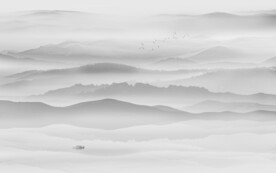 中式水墨山水客厅装饰画