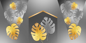 晶瓷画 抽象画 叶子