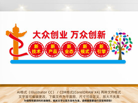 大众创业文化墙