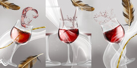 晶瓷画 红酒杯