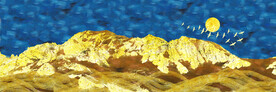 晶瓷画抽象画山水风景画