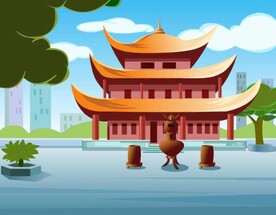阁楼插画