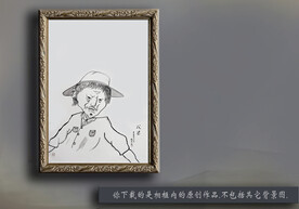 水墨人物画