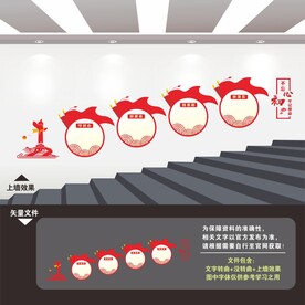 党建楼梯文化墙