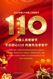 全国110宣传日宣传海报