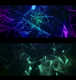 4K高清抽象渐变点线元素动画