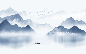 水墨山水画