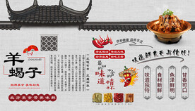 羊蝎子背景墙