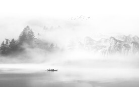 水墨山水画