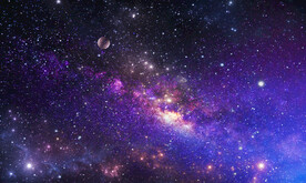 紫色星空