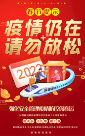 2022虎年安全春运宣传海报