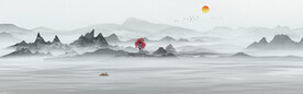 新中式山水画