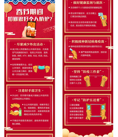 春节期间如何做好个人防护长图