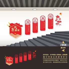 楼道廉政文化墙