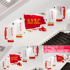 安全生产楼道文化墙