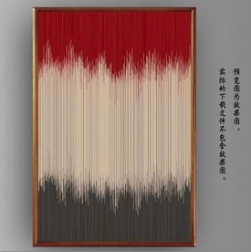 光影抽象线条装饰无框画