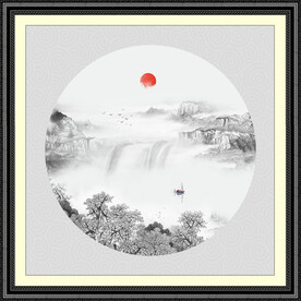 水墨山水画