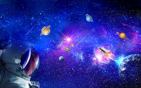 科幻太空宇航员