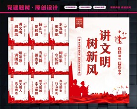 讲文明展板