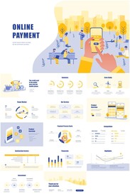 在线移动支付动态ppt模板