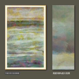 轻奢手绘抽象油画装饰画