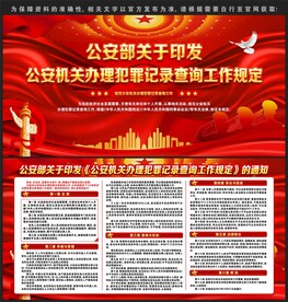 公安机关办理犯罪记录查询工作规