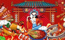国潮美食图片