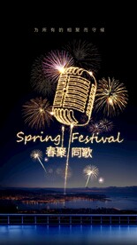 春节音乐海报