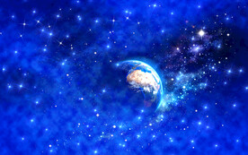 蓝色宇宙星空背景