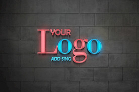 霓虹灯logo样机