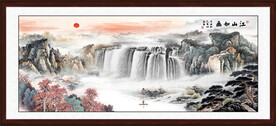 江山如画山水国画
