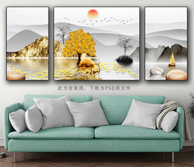 三联画 小清新画