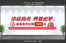 高考倒计时文化墙