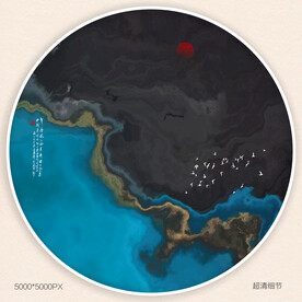 禅意水墨画