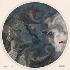 装饰水墨画