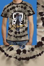 大牌扎染男装印花