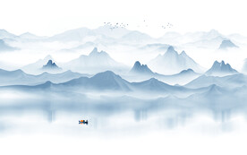 水墨山水画