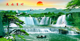 大厅山水画