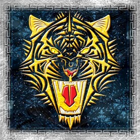 金色老虎装饰画