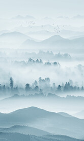 水墨山