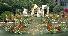 橙色系户外仪式区