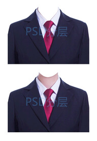 女款红领带西装白衬衫衣服素材