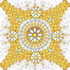 欧式奢华砖石拼花大理石天顶