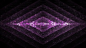 粉色钻石粒子菱形灯光变换动画