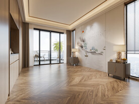 中式卧室场景 家具场景空景