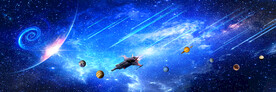 流星宇宙星空大图