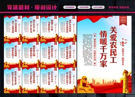 农民工展板