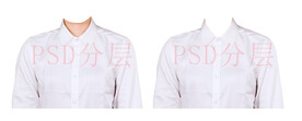 女证件照白色衬衫衣服素材