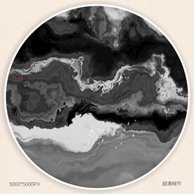 手绘水墨画