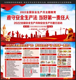 安全生产月宣传栏